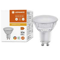 LEDVANCE GU10 LED izzó 6.7W = 48W 575lm 4000K semleges 120° CRI90 szabályozható üveg LEDVANCE Superior