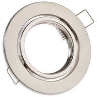 Lumiled HALOGEN lámpatest, süllyesztett, mozgatható, kerek, AURELI, szatén, fémlemez, MR16, GU10