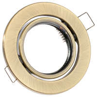 Lumiled HALOGEN lámpatest, süllyesztett, mozgatható, kerek, AURELI, antik, fémlemez, MR16, GU10