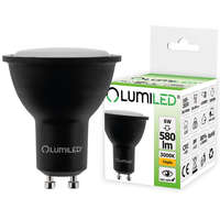 Lumiled GU10 LED izzó 6W = 60W 580lm 3000K 120° fekete LUMILED