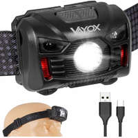 Vayox Újratölthető LED-es fényszóró mozgásérzékelővel XM-L Q5 3W VA0020 VAYOX