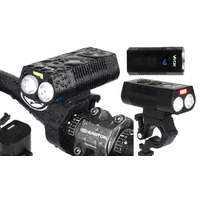 Libox Zseblámpa LED Kerékpár Fényszóró USB-C Tartós Világítás 10 mód 750lm IP65 Funkció Powerbank VAYOX