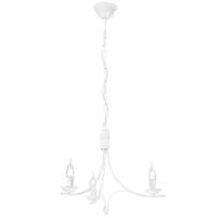 Lamkur Függesztett mennyezeti lámpa LUCY 3xE14 csillár fehér klasszikus LM-3.153 Lamkur