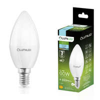 Lumiled LED izzó E14 GYERTYA 8W = 60W 6500K Hideg fehér gyertya CCD LUMILED