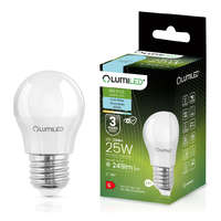 Lumiled E27 P40 LED izzó 2.5W = 25W 249lm 6500K Hideg 180° LUMILED