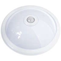 Lumiled Felületre szerelt LED mennyezeti lámpa REGIS 2x E27 IP44 mozgás- és szürkületérzékelővel, fehér kerek 30 cm LUMILED