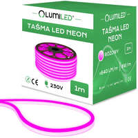 Lumiled NEON LED szalag 230V 8W 120LED Pink IP68 1m Lumiled