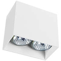 Nowodvorski Felületre szerelhető lámpatest GAP 9385 Nowodvorski fehér 2xGU10 mennyezeti négyszögletes alumínium minimalista