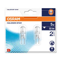 Osram 2x LED halogén izzó G4 5W 55lm 2700K 12V melegen szabályozható OSRAM HALOSTAR
