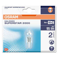 Osram 2x LED halogén izzó G4 8W = 10W 95lm 2700K Meleg 100CRI 360° 12V OSRAM HALOSTAR Szabályozható