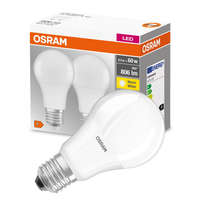 Osram 2db LED izzó E27 A60 8.5W = 60W 806lm 2700K 300° OSRAM