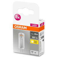 Osram 3db LED G4 izzó 1.8W = 20W 200lm 2700K 300° 12V OSRAM