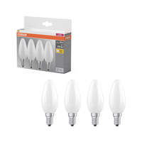 Osram 4x LED izzó B35 gyertya E14 4W = 40W 470lm 2700K Meleg 300°-os foglalat Osram