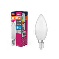 Osram LED izzó B37 gyertya E14 4.9W = 40W 470lm 6500K Hideg 180° VALUE CLASSIC Osram