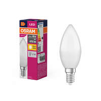 Osram LED izzó B37 gyertya E14 4.9W = 40W 470lm 2700K Meleg 180° VALUE CLASSIC Osram