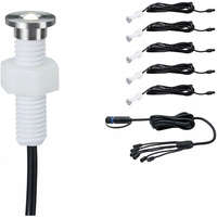 Paulmann MicroPen II Plug & Shine LED padlólámpa készlet 5x0,2W 3000K 24V IP67 Silver Paulmann