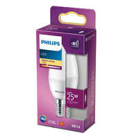 Philips LED-es gyertyakörte E14 B35 2,8W = 25W 250lm 2700K meleg matt PHILIPS