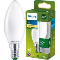 Philips LED izzó E14 gyertya B35 2.3W = 40W 485lm 210lm/W 2700K Meleg 300° A osztályú UltraEfficient Philips