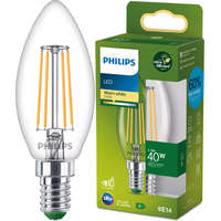 Philips LED izzó E14 gyertya B35 2.3W = 40W 485lm 210lm/W Meleg 2700K 300° A osztályú UltraEfficient Philips