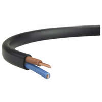 EK Elektrokabel Kábel OMYp 300/300V 2x1mm fekete 1m ELEKTROMOS KÁBEL