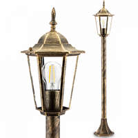 Goldlux (Polux) LIGURIA-LT álló kerti lámpa 1xE27 magas rúd 96cm Patina - GOLDLUX (Polux)