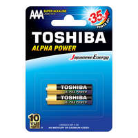 9518 TOSHIBA ALPHA POWER LR03 AAA 1,5 V alkáli elemek buborékcsomagolás 2db