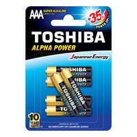 Toshiba TOSHIBA ALPHA POWER LR03 AAA 1,5 V alkáli elemek buborékcsomagolás 6 darab