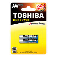 Toshiba TOSHIBA HIGH POWER LR03 AAA 1,5 V alkáli elemek buborékcsomagolásban
