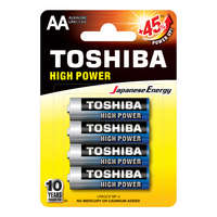 Toshiba TOSHIBA HIGH POWER LR6 AA 1,5 V alkáli elemek buborékcsomagolás 4 darab