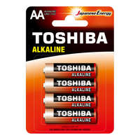Toshiba TOSHIBA RED ALKALINE LR6 AA 1,5 V alkáli elemek buborékcsomagolás 4 darab