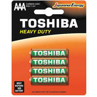Toshiba TOSHIBA HEAVY DUTY R03 AAA 1,5 V cink-szén elemek buborékfóliában 4 db