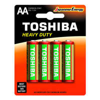 Toshiba TOSHIBA HEAVY DUTY R6 AA 1,5 V cink-szén elemek buborékcsomagolás 4 darab