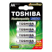 Toshiba Újratölthető akkumulátorok TOSHIBA HASZNÁLATRA KÉSZ AA 1,2V 2600MAH buborékfólia 4 db