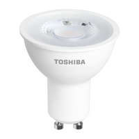 Toshiba GU10 LED izzó 5W = 50W 345lm 3000K meleg TOSHIBA spotlámpa szabályozható