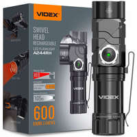 VIDEX Taktikai LED-es újratölthető zseblámpa vízálló 10W 600lm 5000K A244RH VIDEX