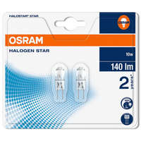 Osram Halogén izzó G4 10W 145lm 2800K 12V OSRAM HALOSTAR buborékfólia