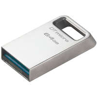 Kingston Kingston DataTraveler Micro 64GB USB 3.2 200MB/s Pendrive, Fém