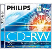 Philips Philips CD-RW lemez, 80 12x vastag tok