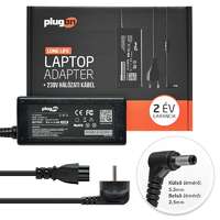Plugon Plugon Asus laptop töltő, adapter, 19V 3.42A - 65W (notebook töltő)