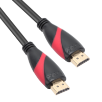 Vcom Vcom HDMI kábel (apa-apa), piros-fekete, 10M, V2.0, 3D