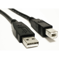 Vcom VCOM USB KÁBEL USB nyomtatókábel 1.8M FEKETE, PRÉMIUM (AMBM)