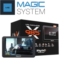 Wayteq WayteQ x985BT GPS eszköz 8 GB belső memóriával