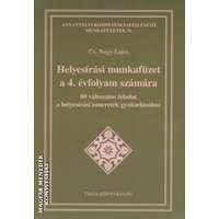 Tinta Helyesírási munkafüzet a 4. évfolyam számára - Cs. Nagy Lajos