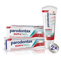 Parodontax Parodontax Fogkrém Gums + Breath & Sensitive Teeth Whitening, 2x75ml