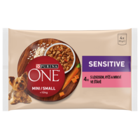 Purina ONE Purina ONE MINI Dog Sensitive lazac lében, 48x85 g