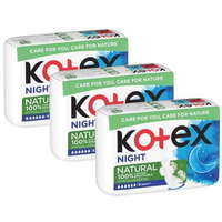 Kotex Kotex Natural Night, 3 x 6 db