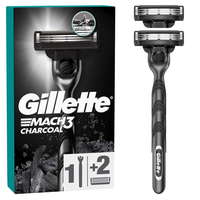 Gillette Gillette Mach3 Charcoal Borotva férfiaknak + 2 tartalék borotvafej