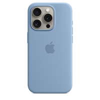 Apple Apple iPhone 15 Pro szilikon tok MagSafe-zárral - Téli kék