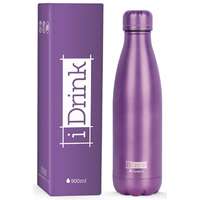 I-Drink I-Drink Rozsdamentes acél fém termosz, metallic purple minta, 500 ml