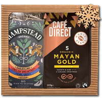 Cafédirect Cafédirect Ajándék dobozos Mayan Gold szemes kávé 227 g és 20 db-os tea válogatás